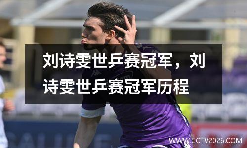刘诗雯世乒赛冠军，刘诗雯世乒赛冠军历程