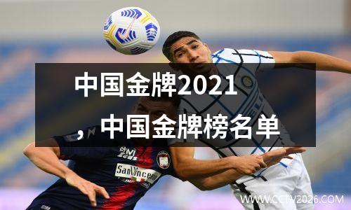 中国金牌2021，中国金牌榜名单