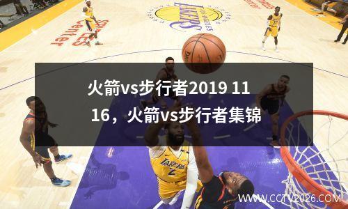 火箭vs步行者2019 11 16，火箭vs步行者集锦