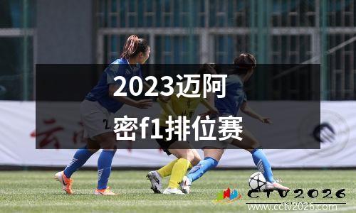 2023迈阿密f1排位赛