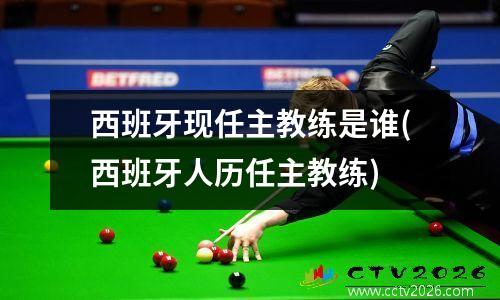 西班牙现任主教练是谁(西班牙人历任主教练)
