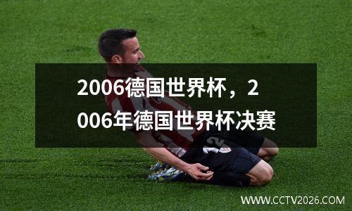 2006德国世界杯，2006年德国世界杯决赛