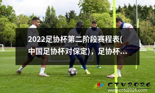 2022足协杯第二阶段赛程表(中国足协杯对保定)，足协杯2020赛区