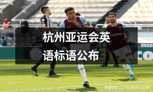 杭州亚运会英语标语公布