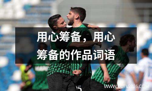 用心筹备，用心筹备的作品词语