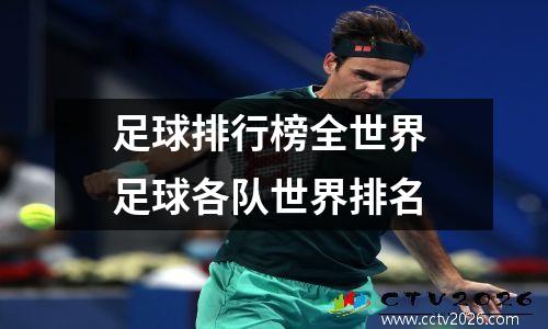 足球排行榜全世界 足球各队世界排名