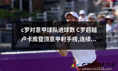 c罗对意甲球队进球数 C罗超越卢卡库登顶意甲射手榜,连续14个赛季进球超25个