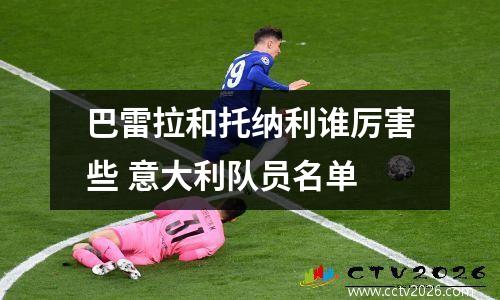 巴雷拉和托纳利谁厉害些 意大利队员名单