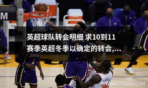 英超球队转会明细 求10到11赛季英超冬季以确定的转会,和基本确定的转会。以及球员号码...