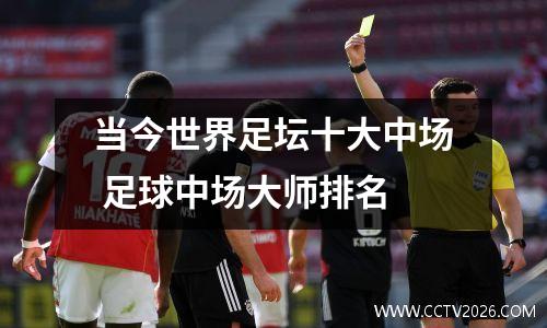 当今世界足坛十大中场 足球中场大师排名