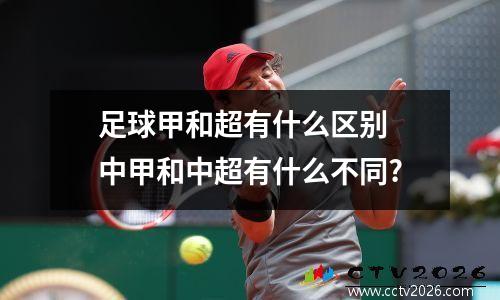 足球甲和超有什么区别 中甲和中超有什么不同?
