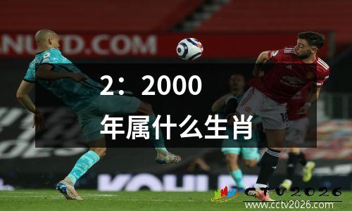 2：2000年属什么生肖