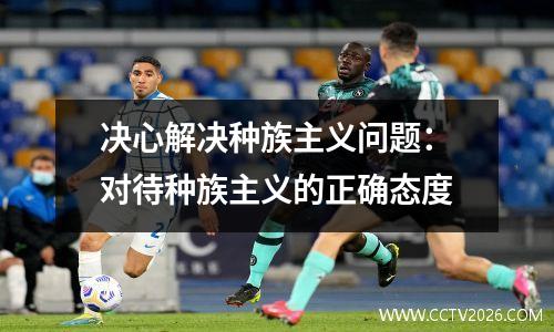 决心解决种族主义问题：对待种族主义的正确态度