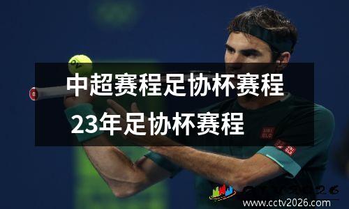 中超赛程足协杯赛程 23年足协杯赛程