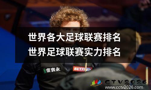 世界各大足球联赛排名 世界足球联赛实力排名