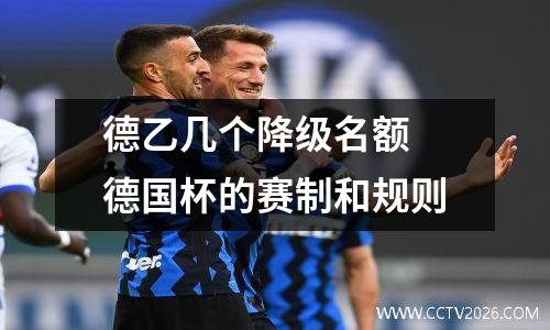 德乙几个降级名额 德国杯的赛制和规则