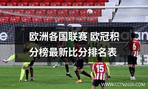 欧洲各国联赛 欧冠积分榜最新比分排名表