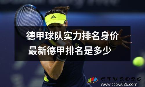 德甲球队实力排名身价 最新德甲排名是多少