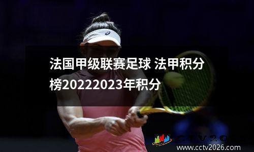 法国甲级联赛足球 法甲积分榜20222023年积分