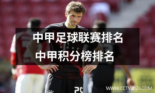 中甲足球联赛排名 中甲积分榜排名
