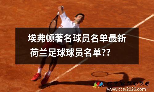 埃弗顿著名球员名单最新 荷兰足球球员名单??