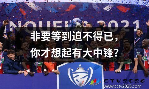 非要等到迫不得已，你才想起有大中锋？