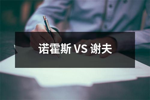 诺霍斯 VS 谢夫