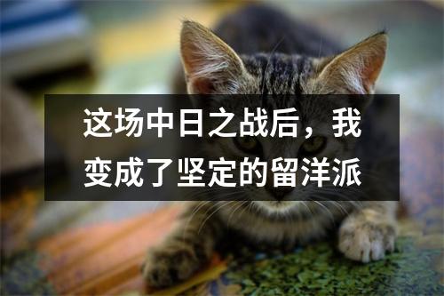 这场中日之战后，我变成了坚定的留洋派