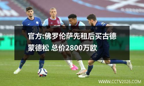 官方:佛罗伦萨先租后买古德蒙德松 总价2800万欧