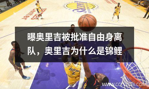 曝奥里吉被批准自由身离队，奥里吉为什么是锦鲤