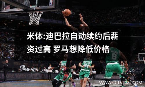 米体:迪巴拉自动续约后薪资过高 罗马想降低价格