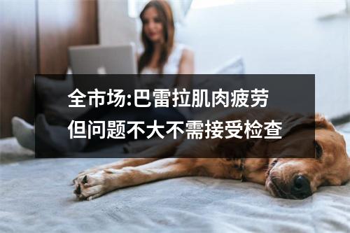 全市场:巴雷拉肌肉疲劳 但问题不大不需接受检查