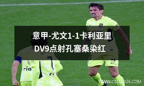 意甲-尤文1-1卡利亚里 DV9点射孔塞桑染红