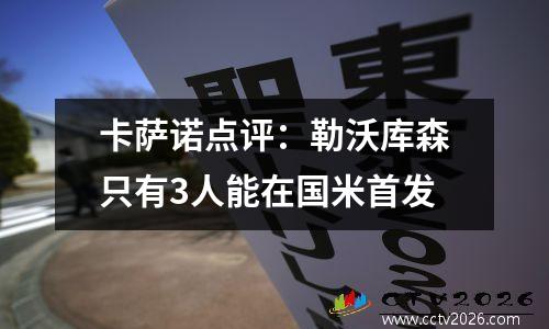 卡萨诺点评：勒沃库森只有3人能在国米首发