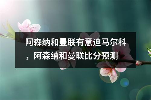 阿森纳和曼联有意迪马尔科，阿森纳和曼联比分预测