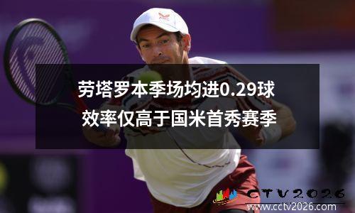 劳塔罗本季场均进0.29球 效率仅高于国米首秀赛季