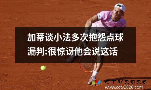 加蒂谈小法多次抱怨点球漏判:很惊讶他会说这话