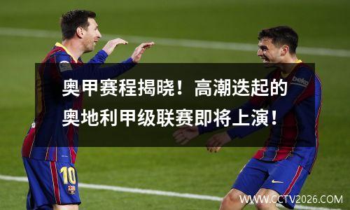 奥甲赛程揭晓！高潮迭起的奥地利甲级联赛即将上演！