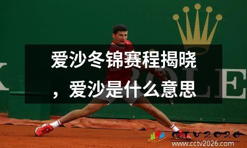 爱沙冬锦赛程揭晓，爱沙是什么意思