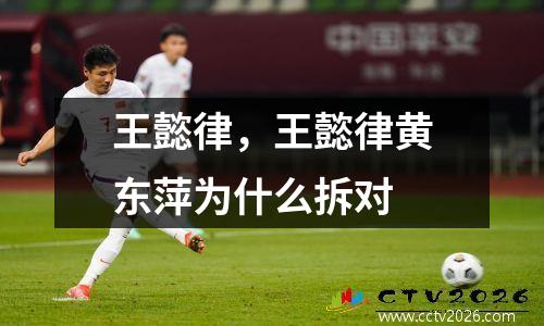 王懿律，王懿律黄东萍为什么拆对