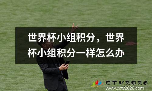 世界杯小组积分，世界杯小组积分一样怎么办
