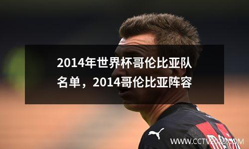 2014年世界杯哥伦比亚队名单，2014哥伦比亚阵容