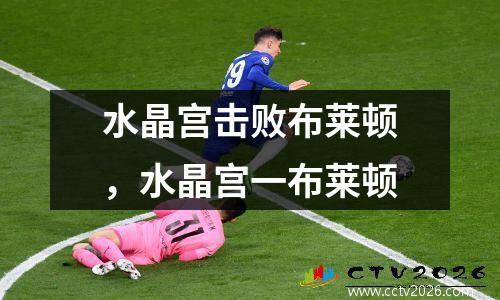 水晶宫击败布莱顿，水晶宫一布莱顿