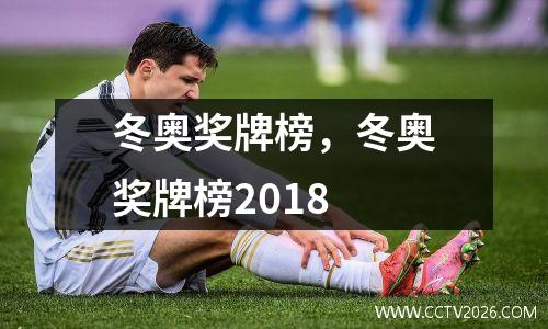 冬奥奖牌榜，冬奥奖牌榜2018