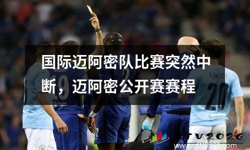 国际迈阿密队比赛突然中断，迈阿密公开赛赛程