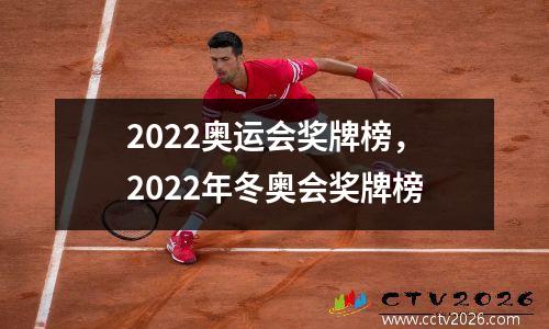 2022奥运会奖牌榜，2022年冬奥会奖牌榜