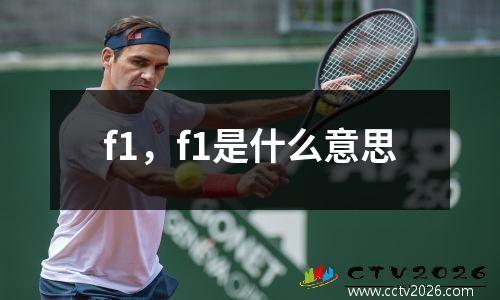 f1，f1是什么意思