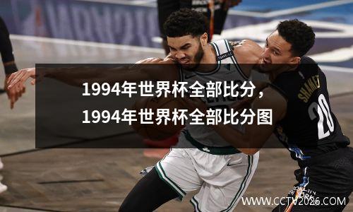1994年世界杯全部比分，1994年世界杯全部比分图