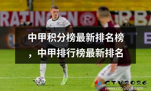中甲积分榜最新排名榜，中甲排行榜最新排名