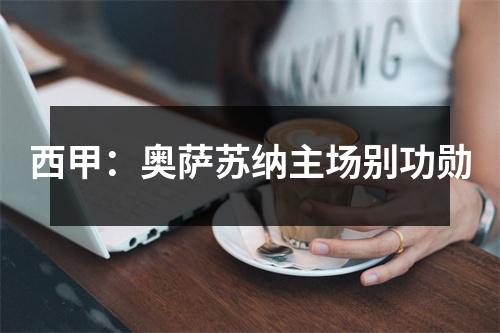 西甲：奥萨苏纳主场别功勋